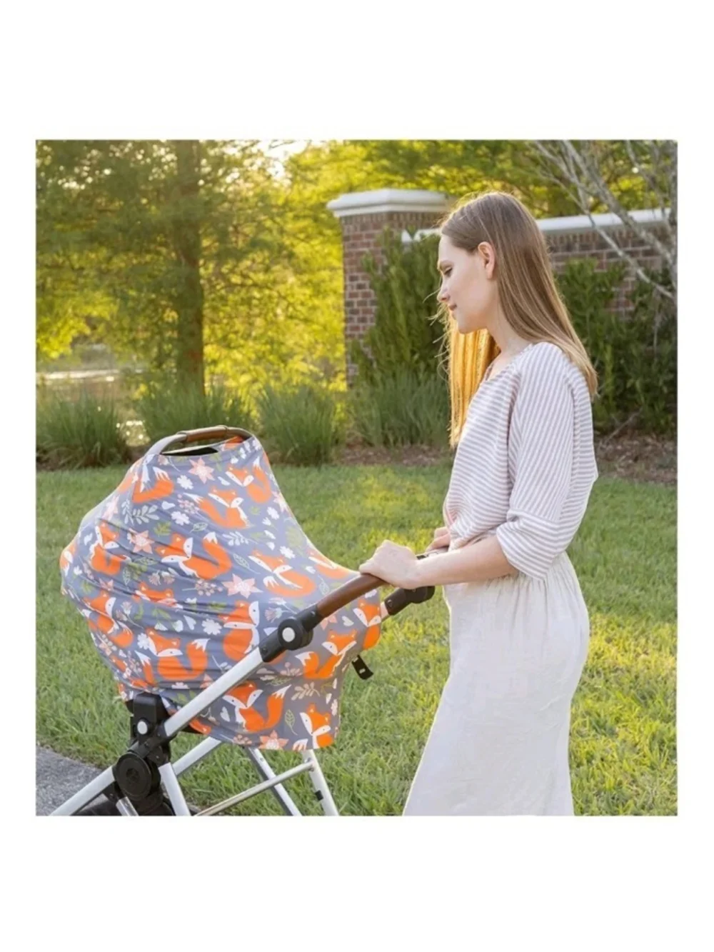 Pip + Hardy 5-in-1 Nursing Cover & Infant Car Seat Canopy - Forest Fox Theme